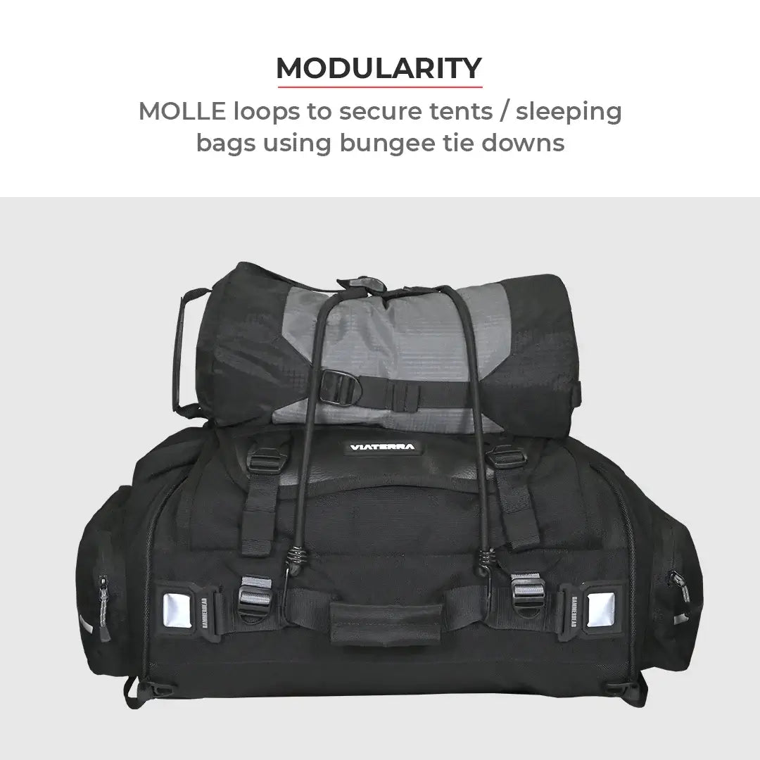 Viaterra Hammerhead 75L Universal Motorcycle Tailbag