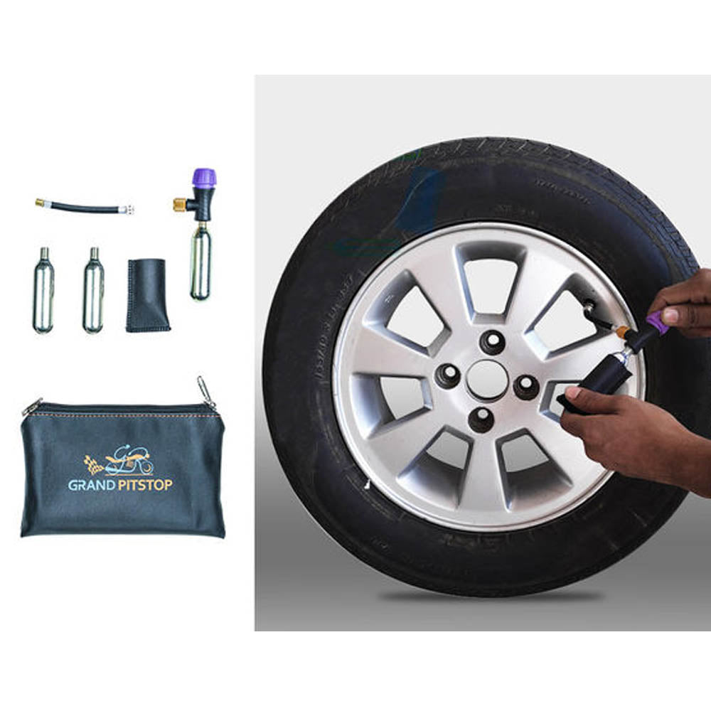 Grand Pitstop Universal Tyre Inflator Kit RiderzPlanet