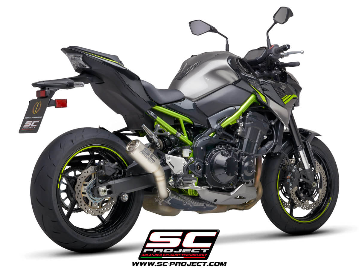 SC Project CR-T Titanium Exhaust with Carbon Protection for Z900