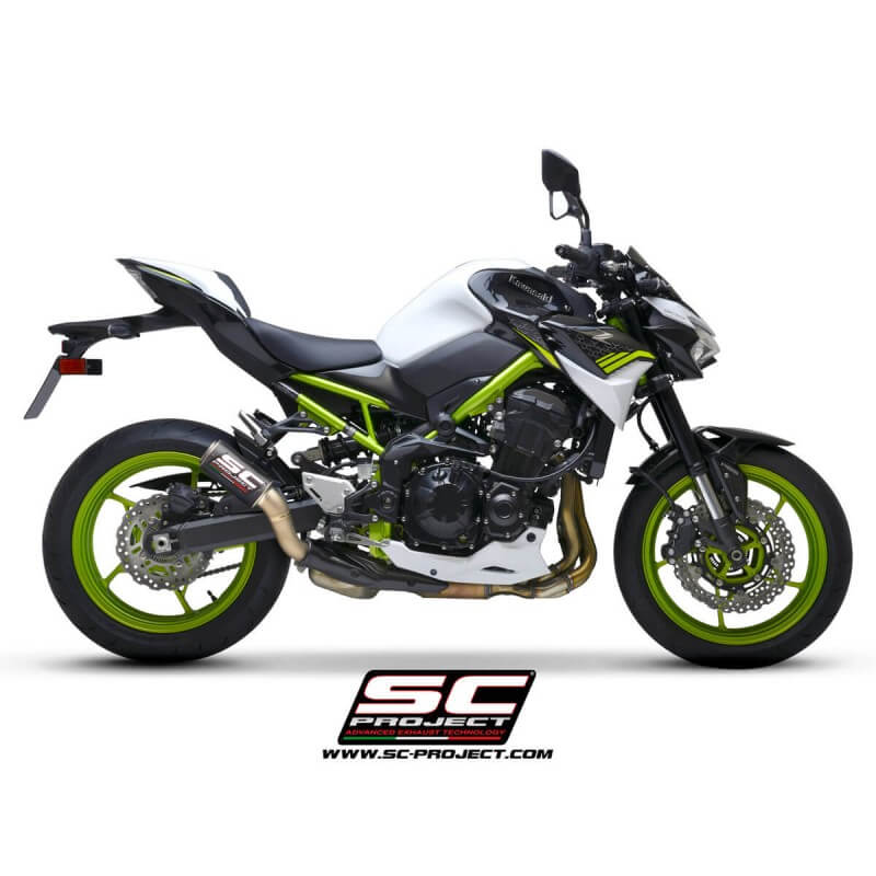 SC Project CR-T Carbon Fiber Exhaust with Carbon Protection for Z900