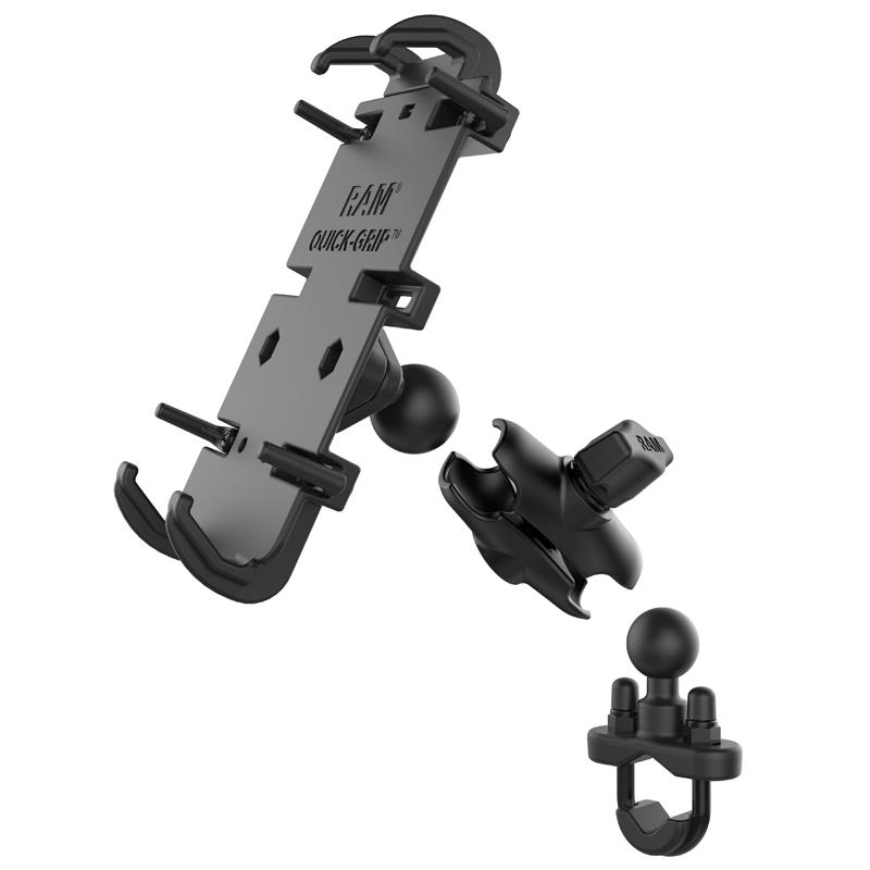 RAM Quick-Grip XL Phone Mount with Handlebar U-Bolt Base