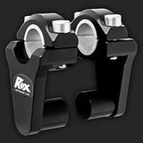 Rox Pivoting Handlebar 51mm Anodized Black Risers For Bajaj, BMW, Hero, Honda, Kawasaki, Suzuki & Yamaha