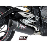 SC Project SC1-R Carbon Fiber Exhaust for Street Triple 765
