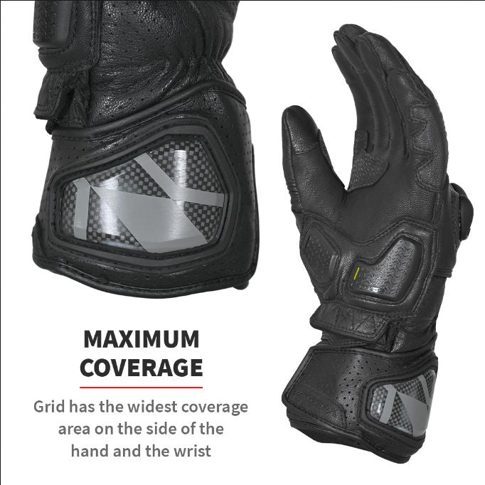 Buy Viaterra grid leather gloves at Riderz Planet