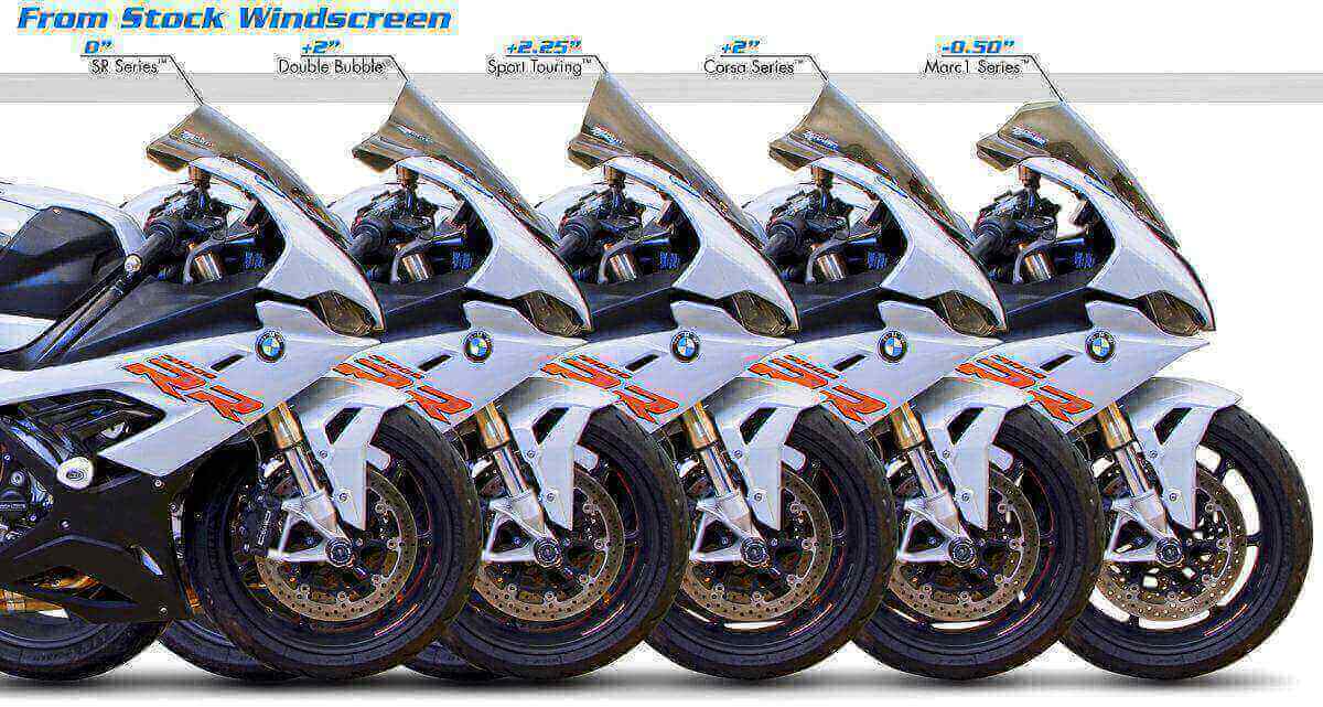 Zero Gravity Corsa Light Smoke Windscreen for S1000RR