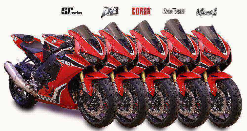 Zero Gravity Double Bubble Dark Smoke Windscreen for CBR 1000RR