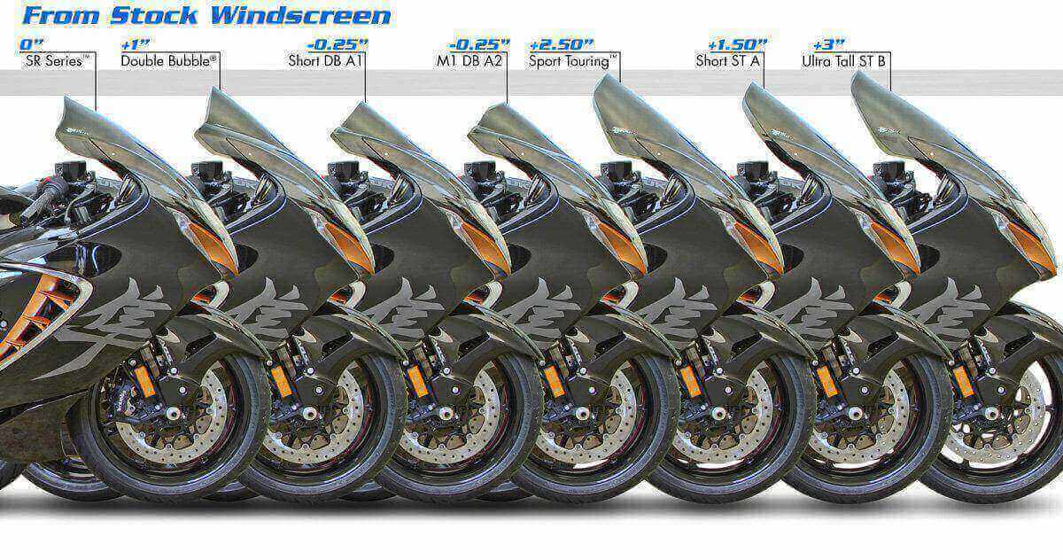 Zero Gravity Sport Touring Light Smoke Windscreen for Hayabusa