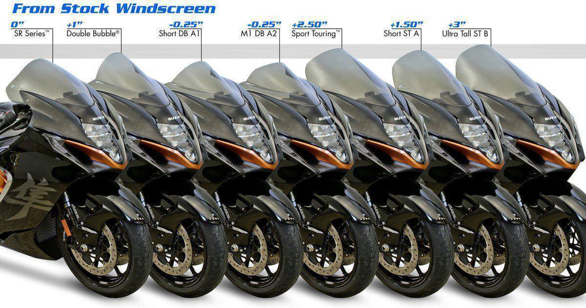 Zero Gravity Sport Touring Light Smoke Windscreen for Hayabusa