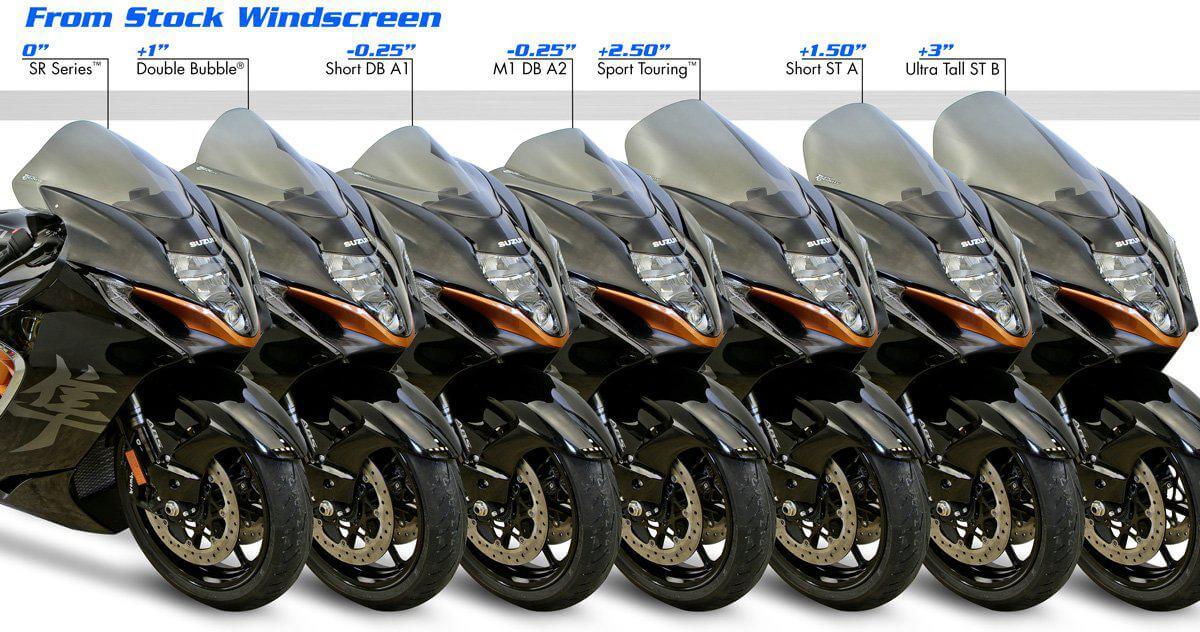 Zero Gravity Sport Touring Light Smoke Windscreen for Hayabusa