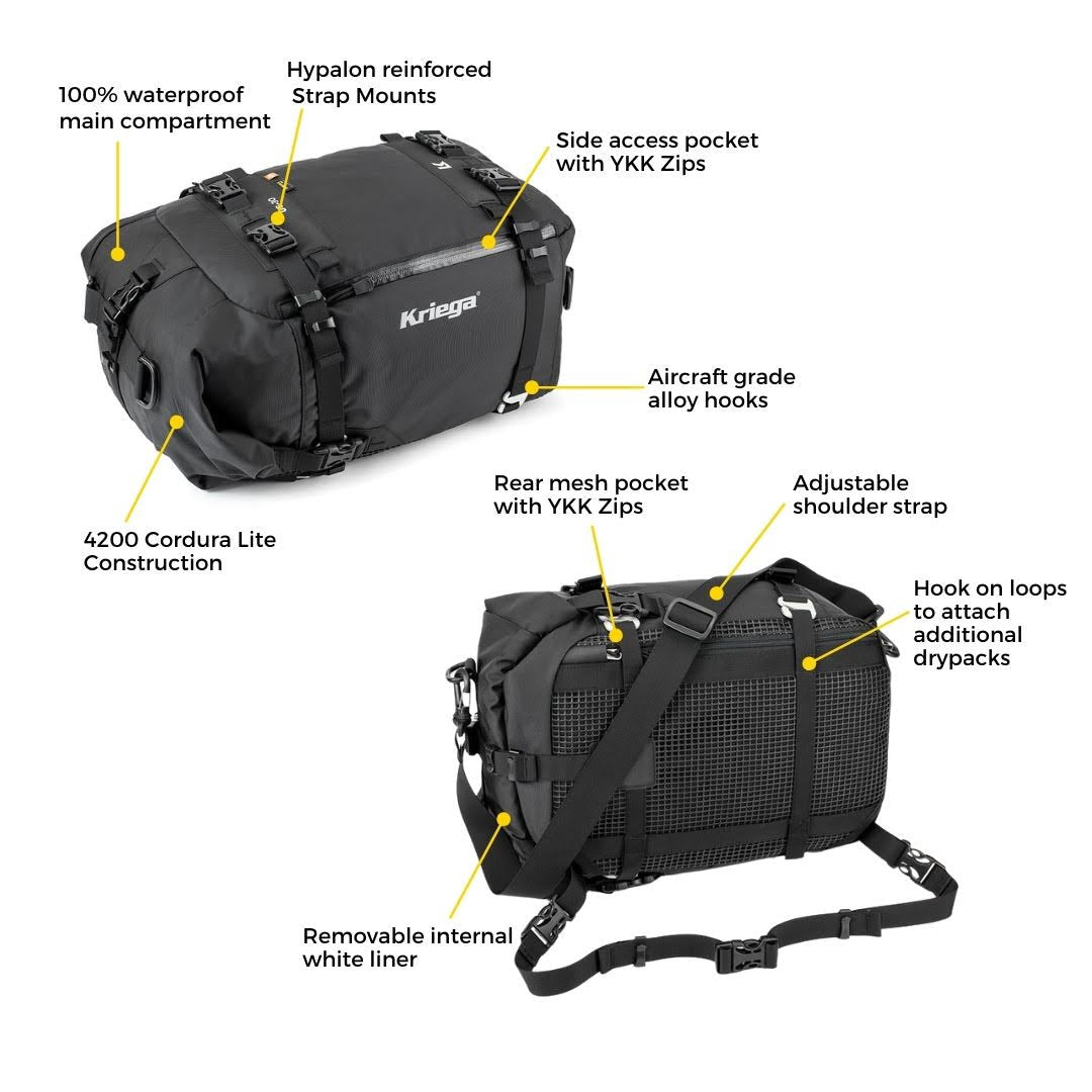 Kriega Universal Waterproof Drypack US-20 Tailbag