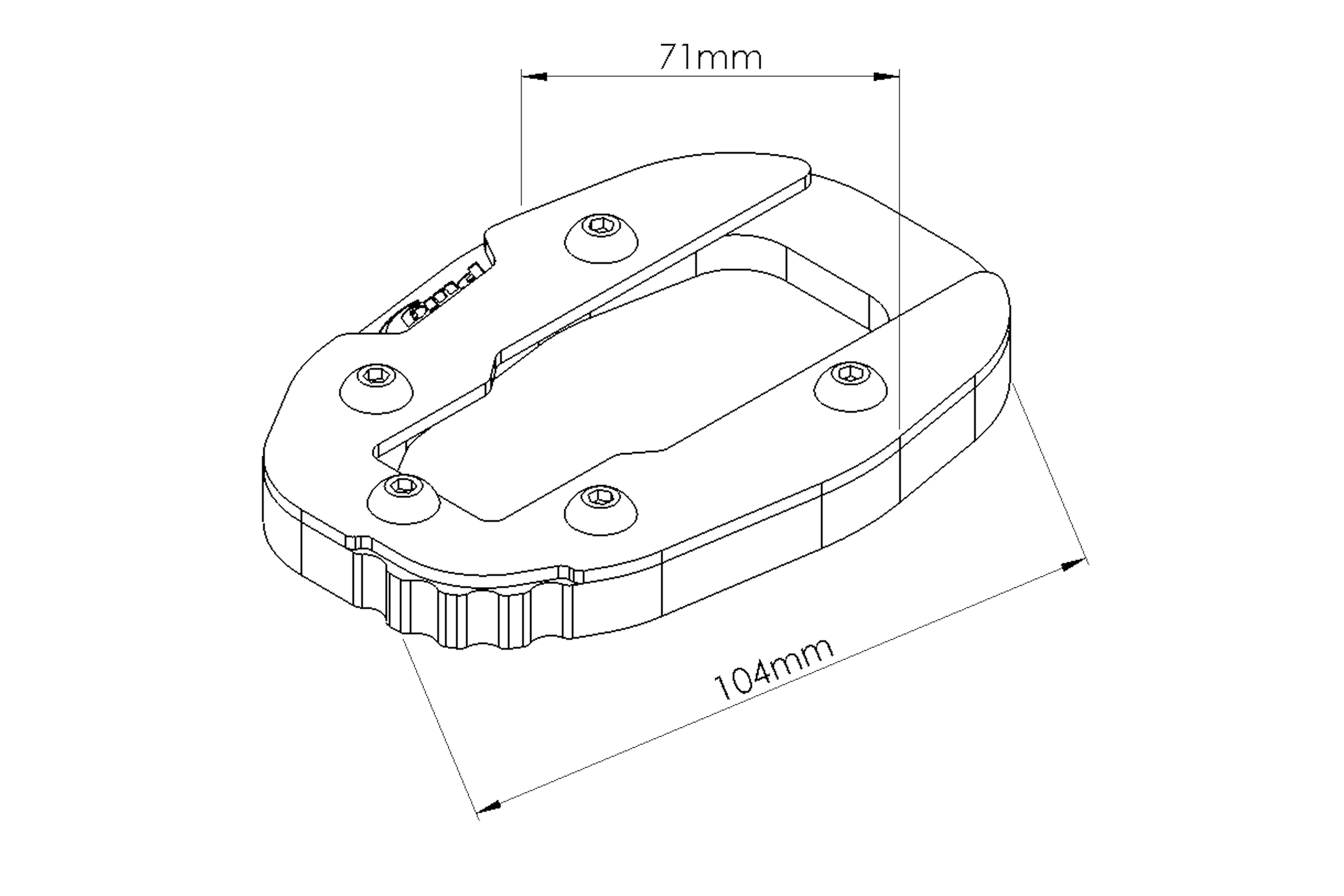 Buy Puig side stand extender for Ducati at Riderz Planet