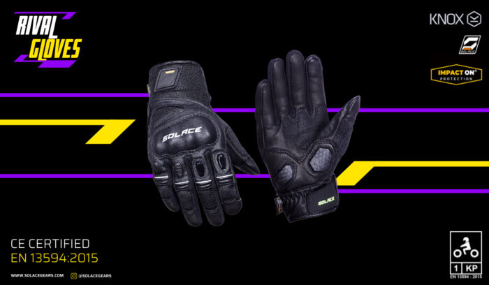 Solace Urban Rival CE Black Gloves